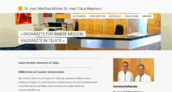 Desktop Screenshot of internisten-telgte.de